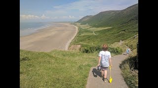 ROAD TRIP TO WALES  DAY 3  Rhossili Beach Gower Heritage Centre amp more [upl. by Adyaj]