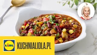 Odchudzone CHILI SIN CARNE 🍲  Daria Ładocha amp Kuchnia Lidla [upl. by Anaidirib]