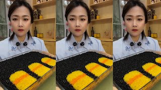 ASMR TOBIKO EGGS  BIG BITES EXTREMELY SATISFYING CRUNCHY EATING SOUNDS [upl. by Bellina60]