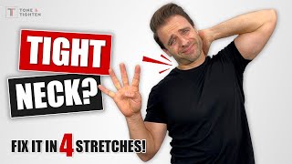 Neck Pain Relief With Just 4 Stretches Follow Along Routine [upl. by Evita]