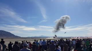 Simulated attack on Nellis Air Force Base Airshow Air amp Space exhibit 111117 quotAMAZING must seequot [upl. by Vergil]