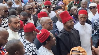 Igbo Leaders Defy Security Threats Attend Sen Ubahs Burial Obi Umeh Abaribe Ozigbo Attend [upl. by Pincas]