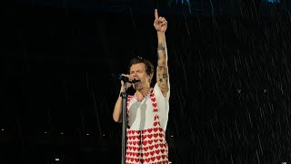 Harry Styles Sign of The Times Live Wembley Stadium 18062022 in the rain n1 [upl. by Etnaid]