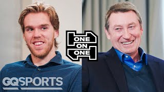 Wayne Gretzky and Connor McDavid Have an Epic Conversation  OneonOne  GQ Sports [upl. by Magnuson56]