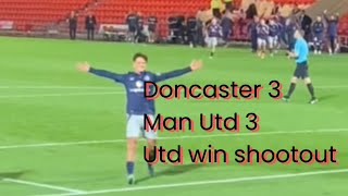 Doncaster rovers 3 Manchester United 3 United win on penalties foryou football soccer highlights [upl. by Chrissy]