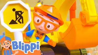 BLIPPI TOY MUSIC VIDEO  Blippi Excavator Song  Vehicle Songs for Kids [upl. by Knut]