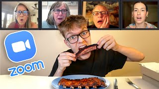 Eating MEAT in Vegan Zoom Class [upl. by Elamor]