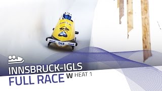 InnsbruckIgls  BMW IBSF World Championships 2016  Womens Bobsleigh Heat 1  IBSF Official [upl. by Nylhtac]