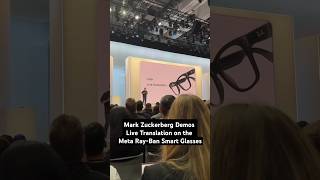 Live Translations Are Coming to the Meta RayBan Smart Glasses [upl. by Liakim]