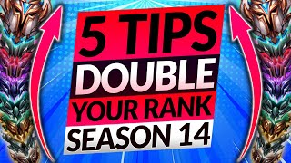 ONLY 5 TIPS YOU NEED to FARM RANKED MMR in Season 14  League of Legends Guide 2024 [upl. by Lokim]