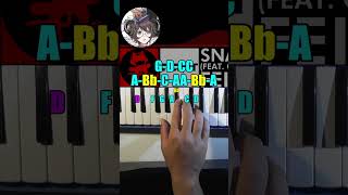 Feint  Snake Eyes fear CoMa Piano Tutorial shorts [upl. by Iclek]