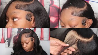 How To Make Your 5x5 Closure Wig Into A Side Part Frontal Plucking amp Customizing Ft Arabella Hair [upl. by Tildy354]