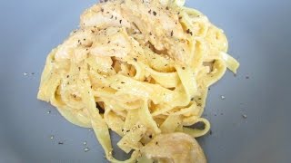 Tagliatelles au Poulet sauce crémeuse Recette Simplissime et Rapide [upl. by Balf]