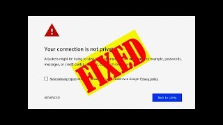 Eays Tips NETERRCERTAUTHORITYINVALID Chrome Error Issue [upl. by Charles668]