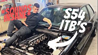 INSTALLING S54 ITBS ON MY 24V SWAPPED E30 sounds insane [upl. by Enineg408]