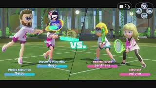 NINTENDO SWITCH SPORTS  TENIS JUGANDO ONLINE COOP [upl. by Ilsel728]