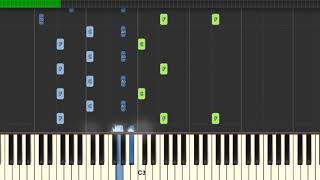 putting a spin on hey there delilah  egg  piano tutorial synthesia [upl. by Kerred]