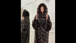 TRYING ON A BEAUTIFUL SABLE FUR COAT [upl. by Sophia]