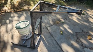 Fabricating a gooseneck for my bicycle camper trailer [upl. by Nowahs88]