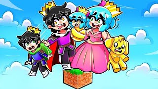 ¡La FAMILIA REAL en UN BLOQUE de MINECRAFT 💖👑 SrJuancho [upl. by Brita]