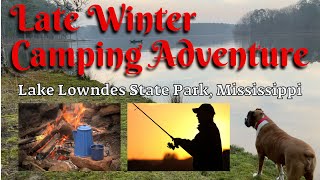 Late Winter Camping Adventure At Lake Lowndes State Park  Mississippi [upl. by Ylerebmik]