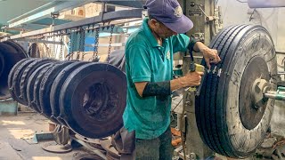 How old Tyres are Remanufacture in Factory with Hot Retreading Technique  Tires Retreading Process [upl. by Stefan801]