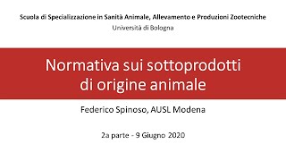 Normativa sui sottoprodotti di origine animale  II parte [upl. by Aratahs]