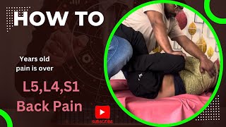 back pain L5L4S1 pain disc central posterior [upl. by Sayres]