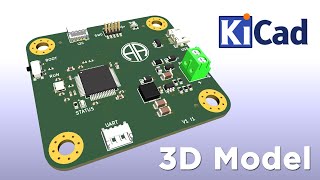 KiCAD  PCB Design amp Development  3D Model [upl. by Tatia]