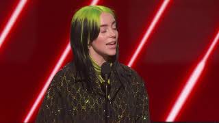 Billie Eilish Wins Best New Artist  2020 GRAMMYs Acceptance Speech [upl. by Julieta]