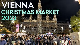 Vienna Christmas Market 2023 Rathausplatz 🇦🇹 Walking Tour 2023 [upl. by Elokcin]