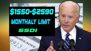 1550  2590 Monthly Income Limits for SSDI  Social Security Disability [upl. by Lak51]