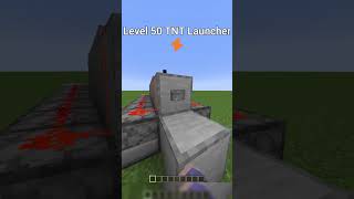 Minecraft TNT Launcher Levels shorts minecraft redstone minecraftredstone tnt [upl. by Banebrudge]