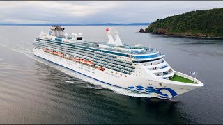 Coral Princess Cruise ship inbound Invergordon [upl. by Rimat]