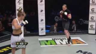 Cage Warriors 72 prelim Kate Jackson vs Paulina Bonkowska [upl. by Lewendal576]