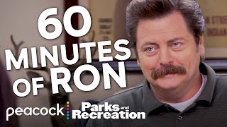 60 Minutes Of Iconic Ron Swanson Moments  Parks and Recreation [upl. by Leavelle]