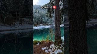 Caumasee  the Gem of Graubünden 🇨🇭 travel nature switzerland shorts swissexplorer [upl. by Zarah]