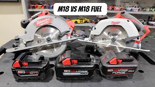 Milwaukee M18 Circular Saw 263020 vs M18 Fuel 273220 Milwaukee M18 Forge vs High Output [upl. by Eycal770]