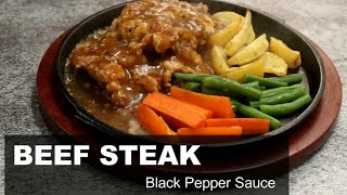 Beef Steak with Blackpepper Sauce [upl. by Adlesirg]