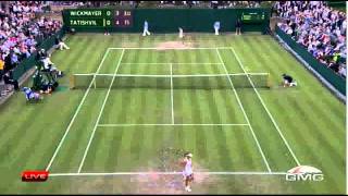 Anna Tatishvili vs Yanina WickmayerWimblendon 2011 2th Round [upl. by Addam221]