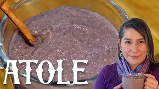 How to Make Atole  Traditional NM Blue Corn Atole Recipe [upl. by Anierdna]