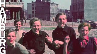 Hamburg 1948  Einzigartige Filmaufnahmen in Farbe und HD [upl. by Qiratla]