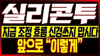 실리콘투 주가전망 지금 조정 흐름 신경쓰지 맙시다 앞으로 quot이렇게quot [upl. by Arol]