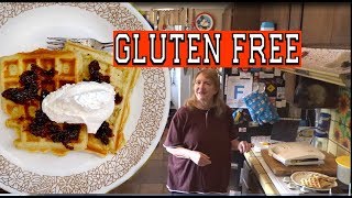 EASY Gluten Free Waffles Recipe with Zucchini from our Woodchip Garden [upl. by Baerman]