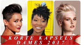 Korte kapsels dames 2017 [upl. by Aronaele]