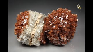 21542  Bicolor ARAGONITE Tazouta Morocco [upl. by Hewes519]