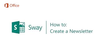 ​How to Create a Newsletter in Sway  Microsoft Sway Tutorials [upl. by Notfol]