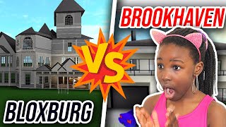 BROOKHAVEN VS BLOXBURG WHICH GAME IS BETTER [upl. by Lesko]