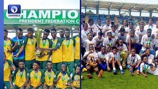 NPFL Returnee ElKanemi Warriors Rivers Angels Win 2024 Fed Cup  Channels Sports Sunday [upl. by Radcliffe]