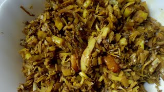 কলার মোচা ভাজি রেসিপি। Kolar mocha Vaji recipe। How to Cook Banana Flower [upl. by Nnaylime433]